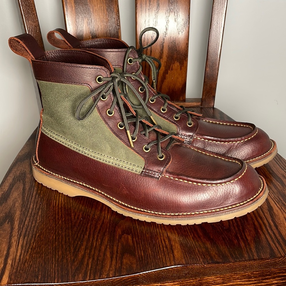 Red Wing 3336, 11.5D - Wacouta Canvas Camp Boot in Briar Oil Slick Leather